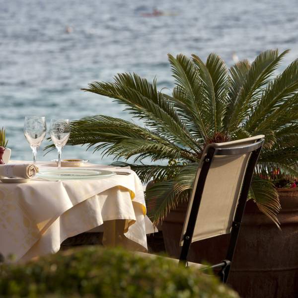 Table by the sea